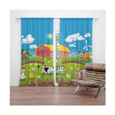 Sablio Závěs Farma: 2ks 140x250cm – Hledejceny.cz
