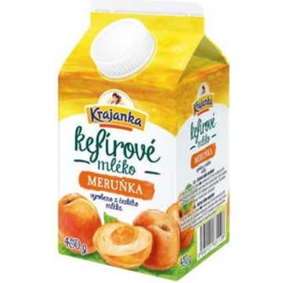 Krajanka Mléko kefírové 0,8% meruňka 450g – Zboží Dáma