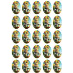 Hospodyňkám.cz Jedlý papír Velikonoční zajíček (oválné mini obrázky) – Hledejceny.cz