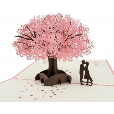 3D přání - Pár pod sakurou – Zbozi.Blesk.cz
