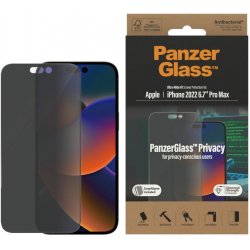 PanzerGlass ochranné sklo Privacy pro Apple iPhone 14 Pro Max s instalačním rámečkem P2786