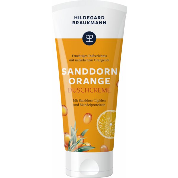 Sprchový gel Hildegard Braukmann Limitierte Editionen Sanddorn Orange Duschcreme Pomerančový sprchový krém s rakytníkem 200 ml
