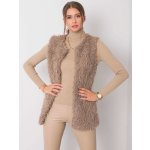 Dámská chlupatá vesta AT-KZ-22105.11P beige – Zboží Dáma