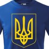 Pánské Tričko Tričko Ukrajina Znak Světle modrá