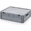 Úložný box HTI Plastová EURO přepravka 800x600x235 mm s víkem MC-3878