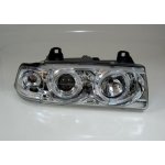 BMW E36 COUPE Přední světla ANGEL EYES Chrom