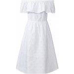 Esmara dámské šaty Carmen výstřih bílá – Zboží Dáma