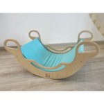 Montessori ELIS DESIGN Potah na houpačku 6in1 smile s elastanem tyrkysová – Zboží Dáma