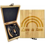Sablio Dárková sada na víno Love is love 2: 147×168×49 mm – Hledejceny.cz