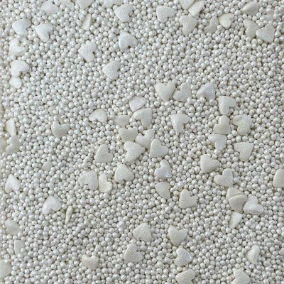 I Love Cakes Cukrové zdobení bílé srdce mix 80 g – Zboží Dáma