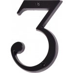 KĽUČKA Číslo "3" černé 120mm Černá – Hledejceny.cz