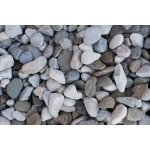 Říční štěrk, Šedá-béžová, více frakcí 8-16 mm, 25kg – Sleviste.cz