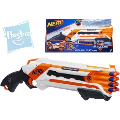 Nerf Elite ROUGH CUT střílí 2 šipky najednou bílá