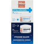 Mixa Hyalurogel Light hydratační krém na obličej 50 ml + Mixa Hyalurogel Night noční krém 50 ml dárková sada – Zboží Dáma