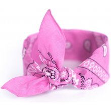 Art of Polo šátek do světle vlasů pin-up světle růžový