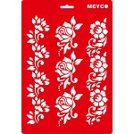 Šablona pro různé techniky 20x31cm růže – Sleviste.cz