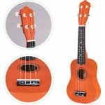 EcoToys dětské ukulele ZOE hnědé – Zbozi.Blesk.cz