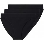 esmara Dámské bezešvé kalhotky 3 kusy černá – Zboží Mobilmania