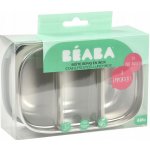 BEABA ® Nerezový box na svačinu velvet šedá/baltová modrá – Zboží Dáma