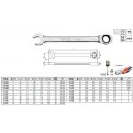 Yato klíč očkoplochý 16 mm ráčnový YT-0197 – Zboží Mobilmania
