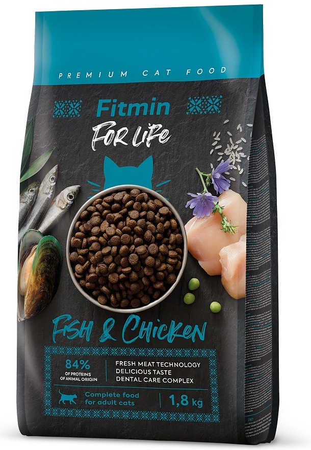 Fitmin cat For Life Fish&Chicken new 1,8 kg