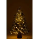 Vánoční zelený stromek s 600 LED světýlky na podstavci Dark Green – 110*110*150 cm - J-Line by Jolipa – Hledejceny.cz