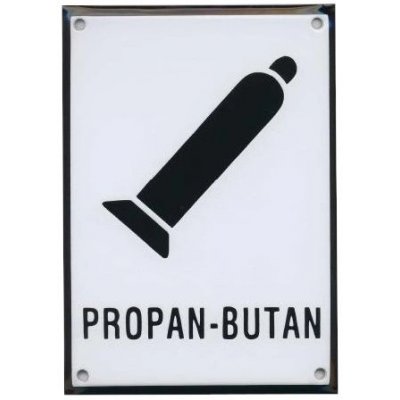 Propan Butan 150x210mm - smaltovaná tabulka – Zboží Mobilmania