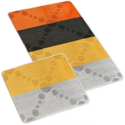 Bellatex Bany Paprsek sada šedá žlutá 60x100 + 60x50 cm – Sleviste.cz