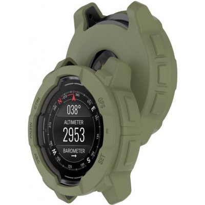 VSECHNONAMOBIL 106646 TPU HALF COVER Kryt pro Garmin Instinct 3 45mm tmavě zelený – Zboží Živě