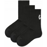 Vlnka 3 páry bavlněných ponožek s měkkým došlapem černá – Zboží Dáma