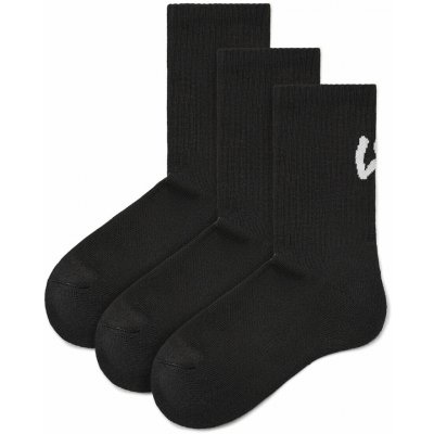 Vlnka 3 páry bavlněných ponožek s měkkým došlapem černá – Zboží Dáma