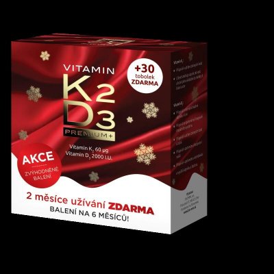 Biomin VITAMIN K2+D3 2000 I.U. PREMIUM 60+30 tablet – Zboží Dáma