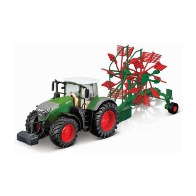 Bburago 10cm Farm Traktor na setrvačník s vlečkou Fendt 1050 Vario – Zbozi.Blesk.cz