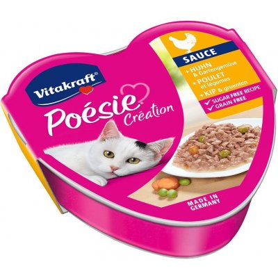 Vitakraft Poésie Création kuřecí maso a zahradní zelenina 15 x 85 g