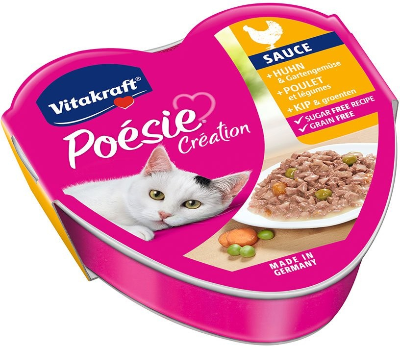 Vitakraft Poésie Création kuřecí maso a zahradní zelenina 60 x 85 g