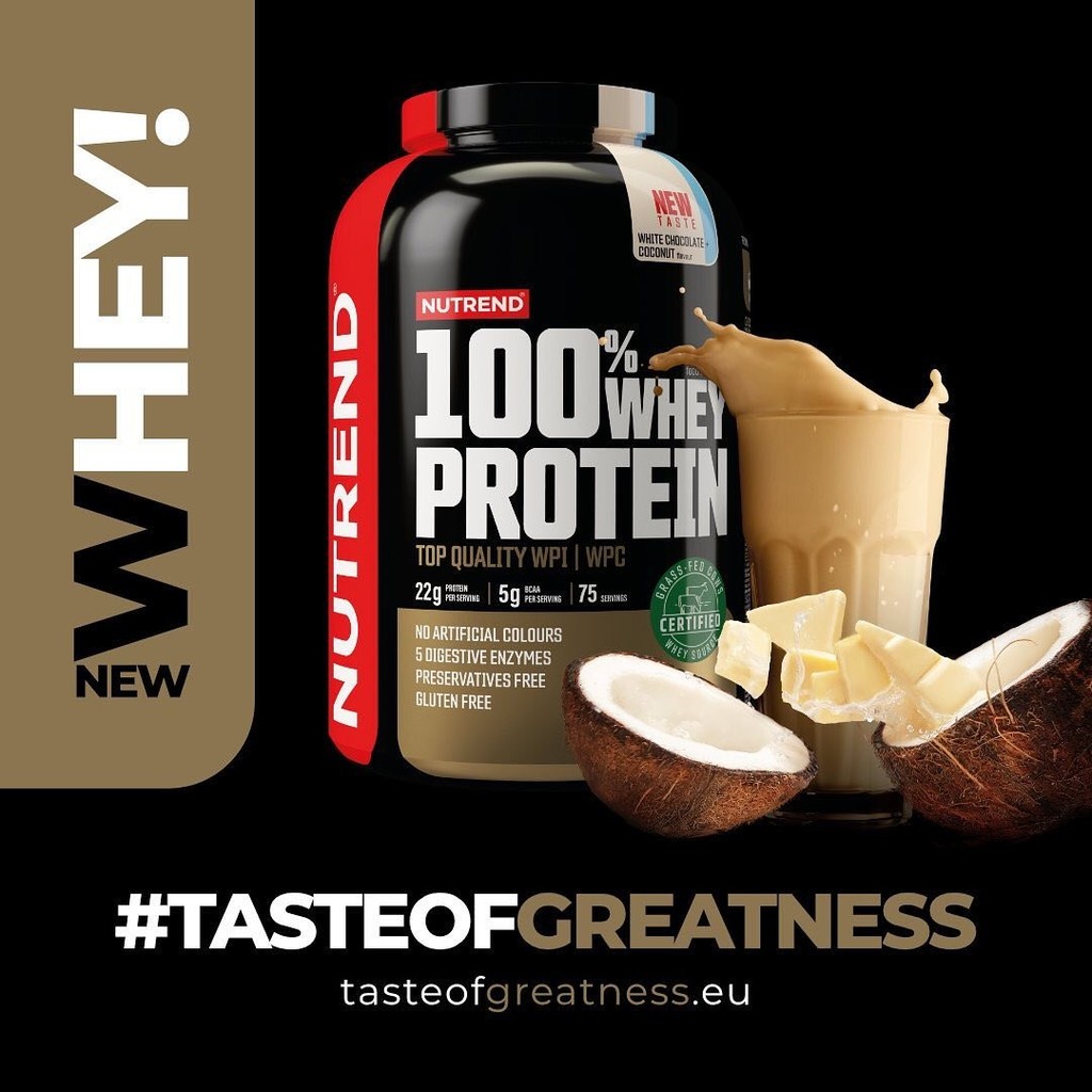 NUTREND 100% Whey Protein 2250 g od 1 049 Kč - Heureka.cz