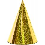 PartyDeco Párty kloboučky holografické zlaté 6ks – Sleviste.cz