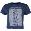 Dámské tričko s potiskem Rock Off Joy Division Unknown Pleasures černá