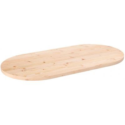 Omaxi 805609 Stolní deska 100 x 50 x 2,5 cm masivní borovice oválná – Zboží Dáma