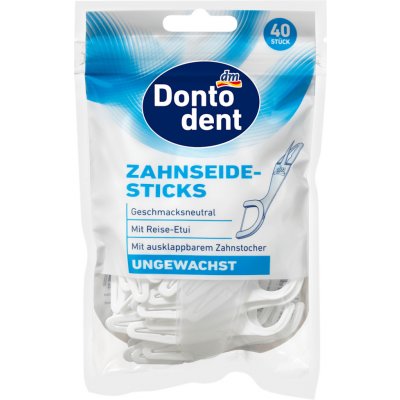 Dontodent mezizubní párátka nevoskovaná 40 ks – Sleviste.cz