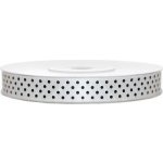 Stuha saténová/atlasová/ puntík 12mm - 25m Bílá – Hledejceny.cz