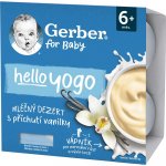 Gerber hello yogo mléčný dezert vanilka 4 x 100 g – Zboží Dáma