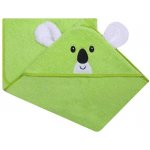 Koala osuška s kapucí 120 x 100 cm zelená – Zboží Dáma