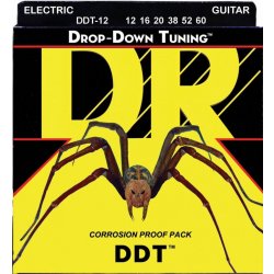 DR Strings DDT 12 Drop-Down Tuning Electric Strings (.012-.060 Extra-Extra Heavy)