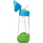 b.box Lahev na pití s brčkem 600 ml modrá/zelená – Zboží Dáma