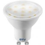 GTV LED, 4000 K, SMD 2835, GU10, 3 W, AC 220–240 V, vyzařovací úhel 120°, 220 lm, 33 mA – Hledejceny.cz