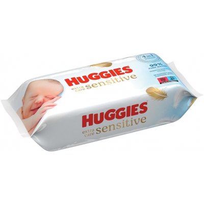 Huggies Extra Care Sensitive vlhčené ubrousky 56 ks – Zboží Dáma