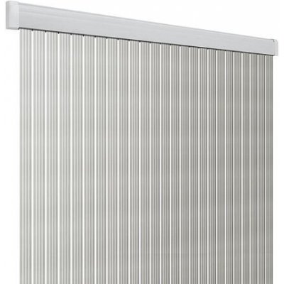 Dveřní závěs Arisol Band Lux barva stříbrná/bílá rozměry (š × v) 60 × 190 cm – Hledejceny.cz