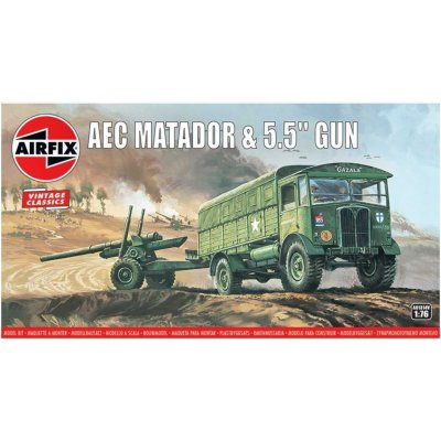 Airfix AEC Matador & 5.5 Gun A01314V 1:76 – Hledejceny.cz