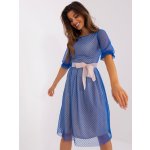 Lakerta šaty s krátkým rukávem modrá – Zboží Mobilmania